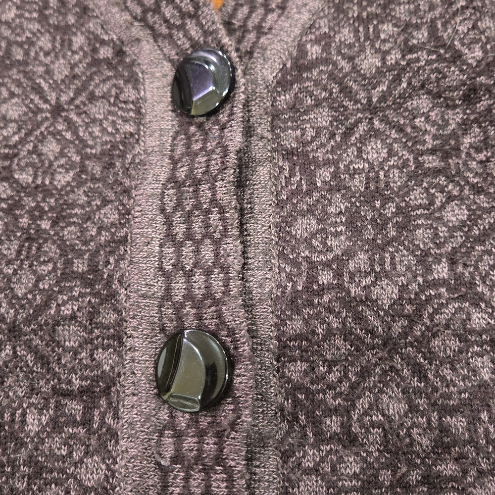 Vintage Dark Purple And Mauve Knit Vest With Reversible Gold Velour Lining - EUC - Picture 5 of 8